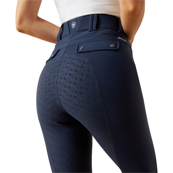2025 Ariat Femmes Tri Factor Frost 2.0 Breeches Complète De Siège 10062293 - Navy